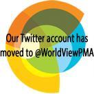 We have changed our twitter handle. To find us go to @WorldViewPMA