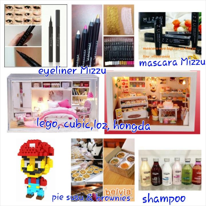 Ready stock eyeliner pen, eyeliner gel, mascara, eyeshadow Mizzu
Ready stock ovomaltine crunchy cream dan lotus spread karamel..
Ready stock 2minute miracle g