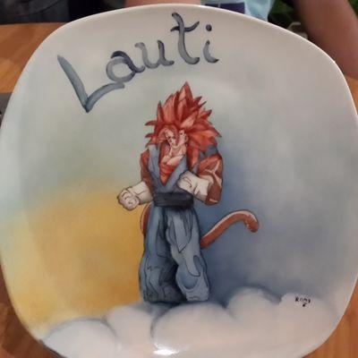 Nuevo emprendimiento Pintura sobre Porcelana ...estoy Feliiiiz!! Thiagui te Amo hijito. Casada con Agustin