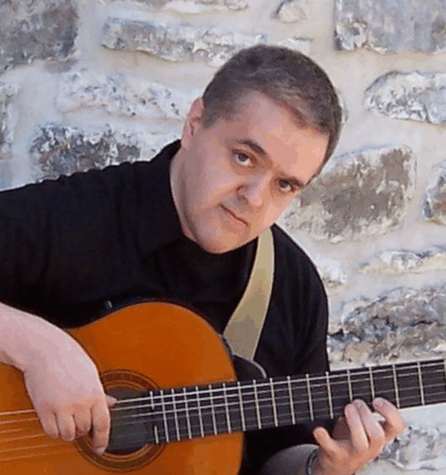 Rumba flamenco and world jazz guitarist