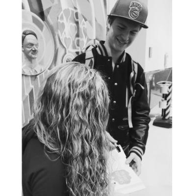 One time i told theo james i loved him and he winked and pointed at me. :-) • Ansel followed 3/27/14, met ansel 12/17/14 • john green books & divergent
