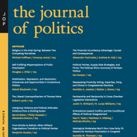 Journal of Politics @jop@sciences.social(@The_JOP) 's Twitter Profileg