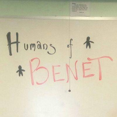 Various interviews and photographs of the wonderful humans at Benet academy