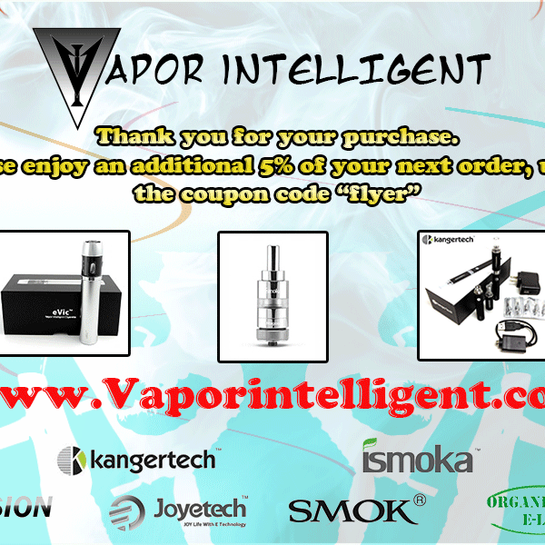 Vaporintelligen's profile picture. With over a thousand unique products in stock, we are the electronic cigarette super store. If you can't find it here, you won't find it anywhere else.