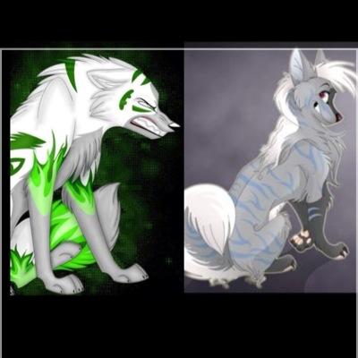 DJ: Green and white she wolf- #single. Muffin: Grey and white (with other colouring) she wolf- #single. Josie: Yellow and white she wolf- #single. #MultiRP