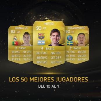Venta de sobres de jugadores de entre 84 de media hasta 95.  Le puede tocar cualquier jugador aleatoriamente. Suerte