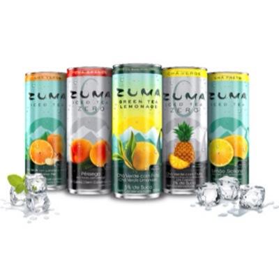 Um novo chá gelado natural e saudável Beba saúde, beba Zuma!