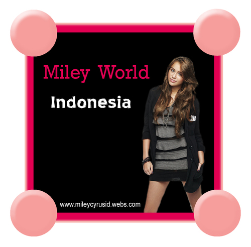 a miley cyrus fan site in Indonesia