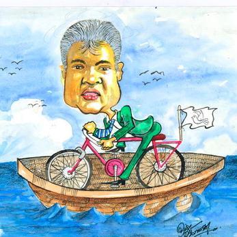 Third time Prime Minister, haters. Thank you, #My3. I'm a parody. #LKA #UNP #PresPollSL