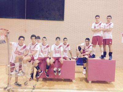 Equipo de voleibol en categoría infantil, cadete y juvenil masculino. EDMI. Reflexión: si perdemos seremos los mejores...si ganamos seremos eternos. #Espartanos