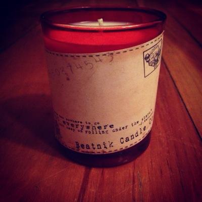 Eco-friendly 100% soy wax candles hand-poured in Laurel Canyon that pay homage to the writers of the Beat Generation. Beatnikcandleco@gmail.com for all orders.