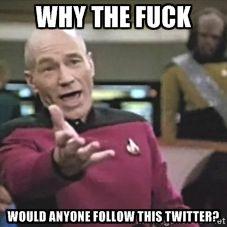 All I am going to do here, is watch Star Trek, and tweet about it...