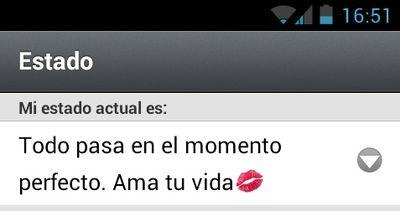 Bienvenido/a a la cuenta donde habrán frases de estado para Whatsapp, Twitter, Telegram, Instagram etc.