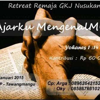 Agent of changes  ?? SIAP NDAN!! | Saturday Service : every Saturday at 17.00 @GkjNusukan | Friday Pray Tower every Friday at 18.00 @GkjNusukan