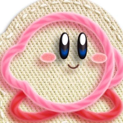 hello im kirby but made out of yarn i can turn into anything i want!