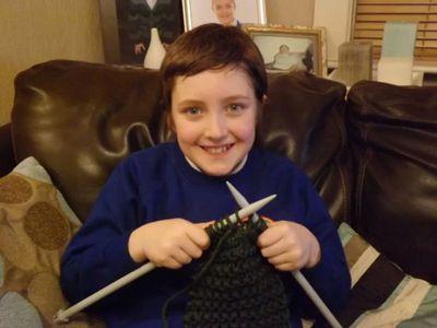 11 years old, autistic, I'm collecting scarves for the homeless to help keep them warm.