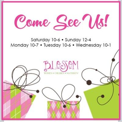 Clothing & Accessories for Women, Children, Infants & Expecting Mama's! http://t.co/9hL7XMABhA Open Mon-Fri 10-5:30, Sat 10-5