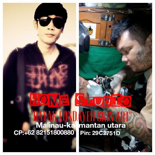 DAYAK LUNDAYEH SKIN ART
Tattoo artis: Fiyu Henry
Address: Pelita kanaan Rt 02 No.15
Malinau-Kalimantan Utara,Indonesia
CP: +62 82151800880
Bbm: 29C2751D