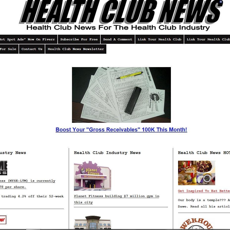 Comprehensive health club news and fitness business information for fitness facility