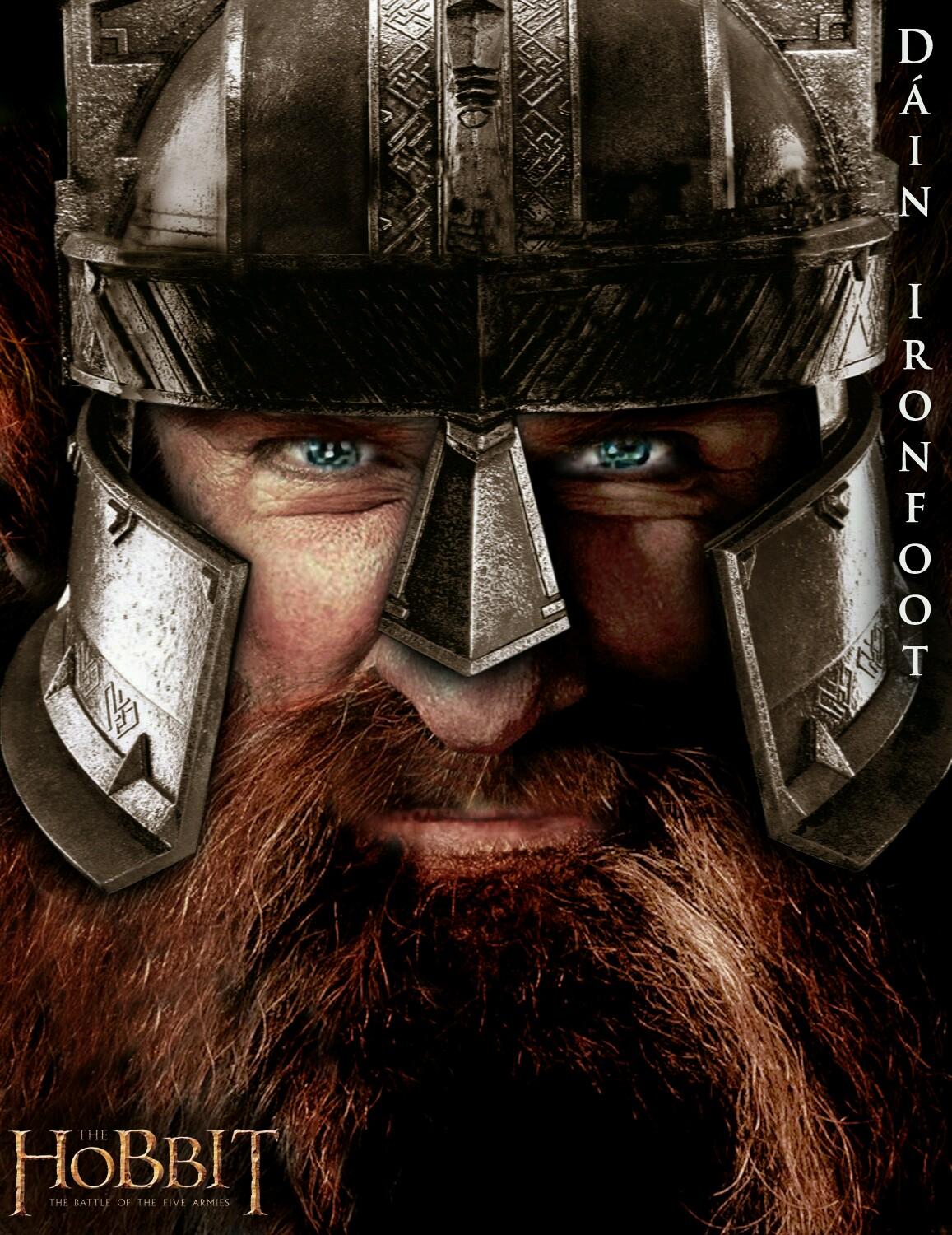 King Dáin II ,Son of Náin ,Son of Grór. Lord of the Iron Hills, King under the Mountain, King of the Durin's Folk. Thorin's one and only cousin.Always accompani
