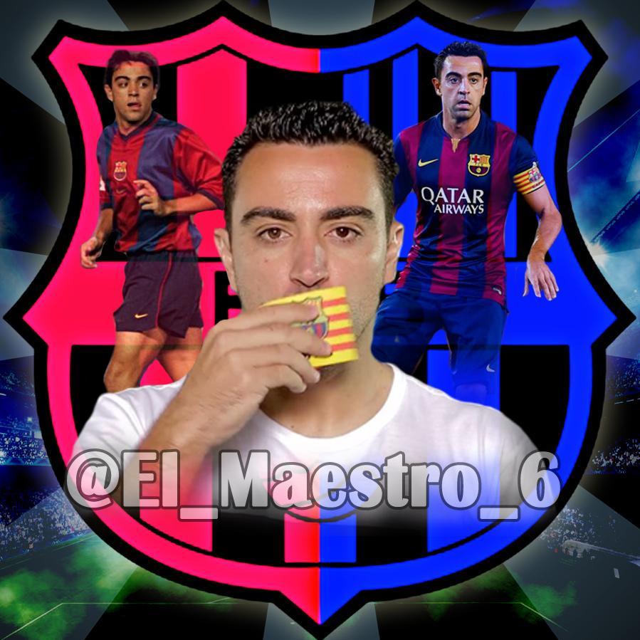 #Di6S del centro del campo. Es más importante ser rápido de mente que de piernas. Cuenta dedicada al Maestro #Xavi Hernández #XH6: datos, estadísticas y más.