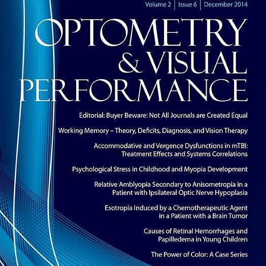 Optometry & Visual Performance (OVP) is an international, peer reviewed journal dedicated to the advancement of the role of optometry in enhancing and rehabilit