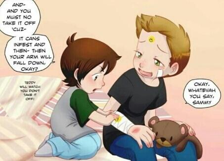 When I was younger I used to always try and help my brother and him me. Now I'm really sick and in the hospital and no one is here to help me. (Rp)