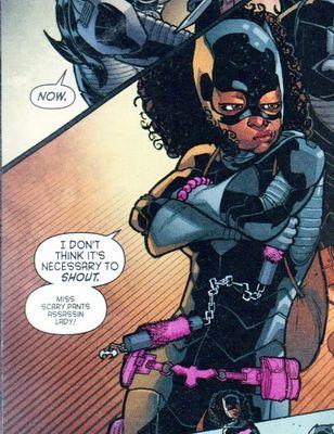 batgirlfox's profile picture. batgirl in pink,12 year old,profesional fangirl (rp)