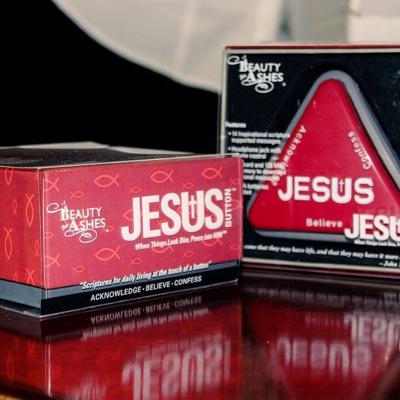 JesusButton1's profile picture. The JESUS BUTTON is the latest in innovative products which gives you hope at the PUSH of a button. #jesusbutton a @1BeautyForAshes product.