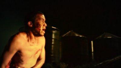 -Muralist victim/cliff jumper. Hannibal NBC.