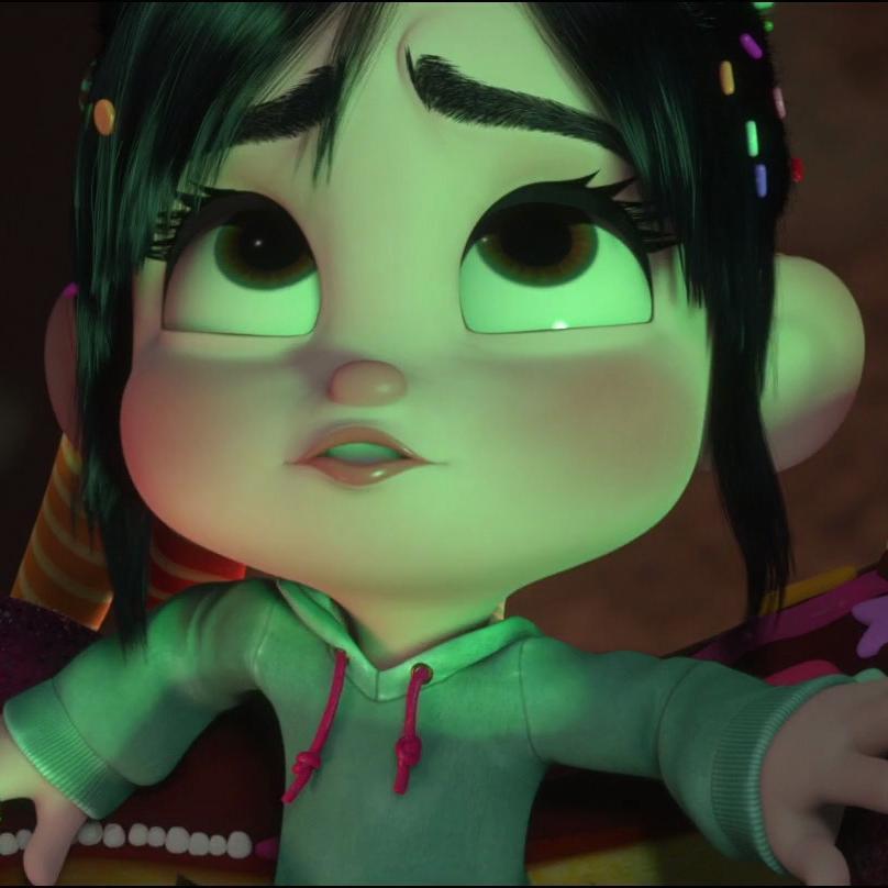 hello!I'm Vanellope Von Schweetz,I'm on a Sugar Rush! I'm a glitch...I'm suppose to be a Princess..but Turbo put a lock on my memory box and made me a glitch...
