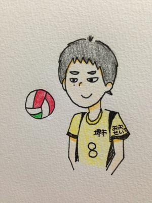 堺ブレイザーズ 8番  volleyball player