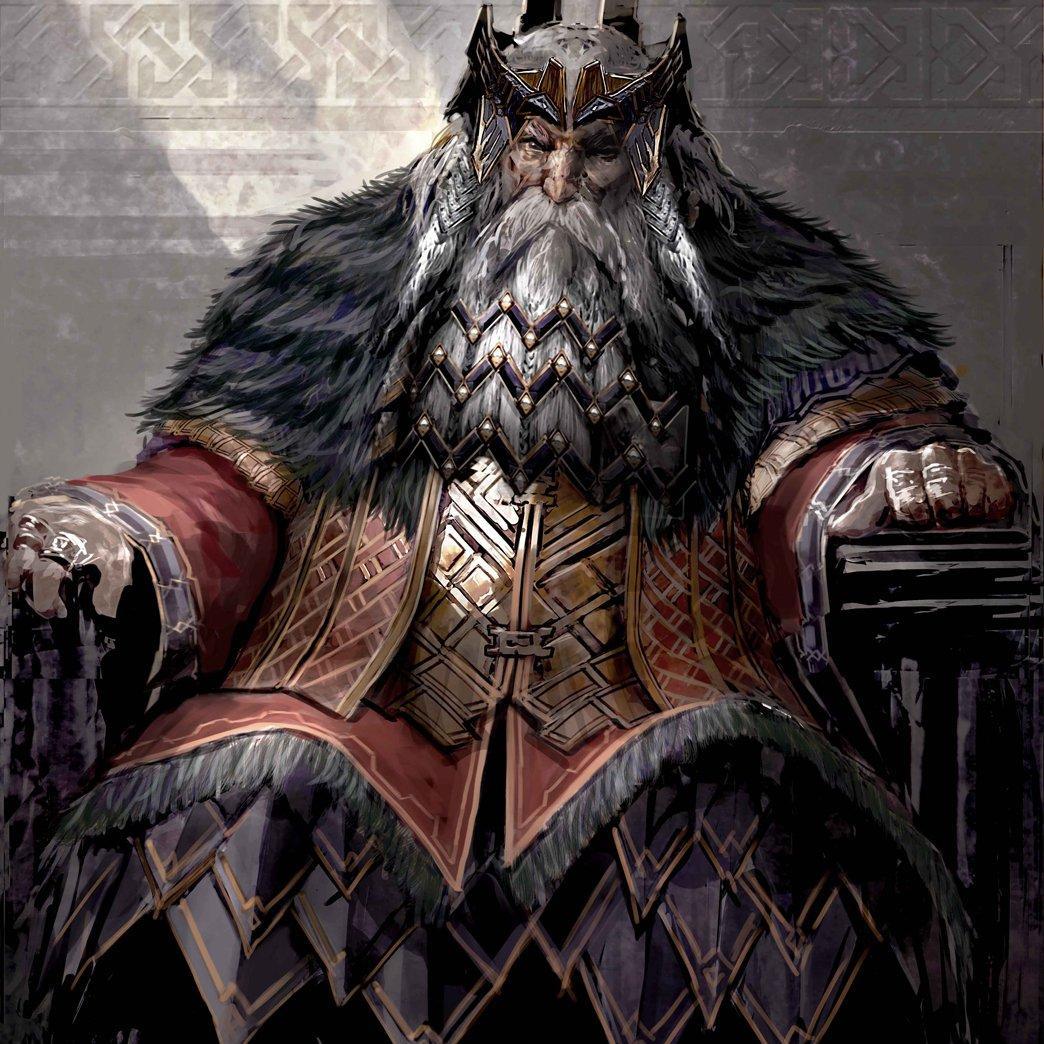 Hijo de Dáin, padre de Thráin, antiguo rey de Erebor y portador de uno de los anillos de los enanos. #SpanishFakeESDLA