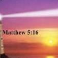 Let your Light so Shine before men, that they may see your Good works and Glorify your Father in Heaven. Walk in t/LIGHT Slow & Steady towards Christ & Heaven!