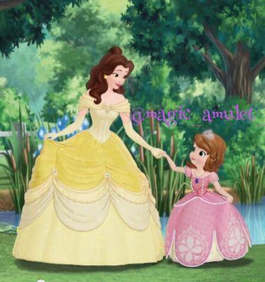 Hello my name is Sophia & i can talk to animals with my magic amulet that was given to me by my new dad the king,Princesses seem to come when i need help