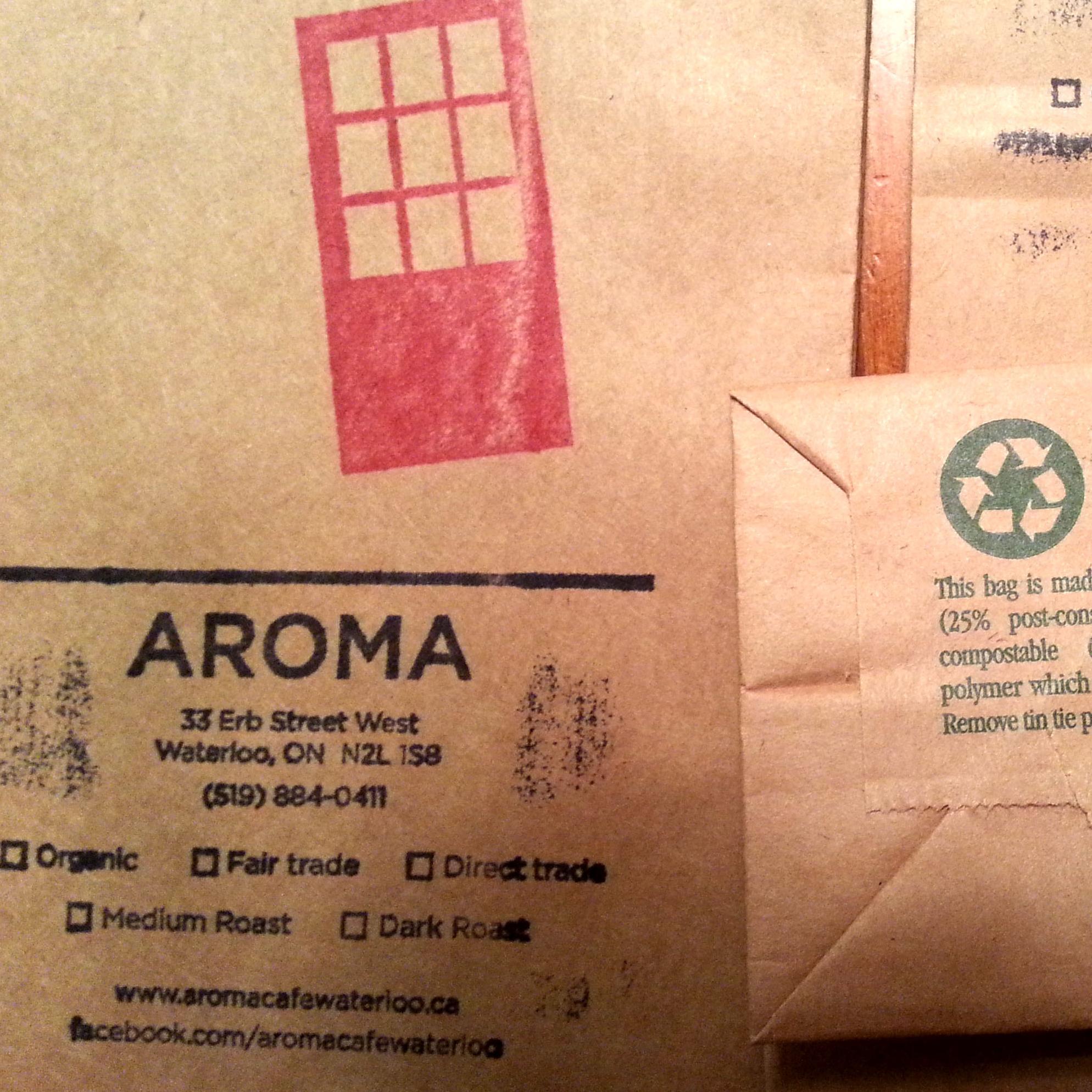 Aroma Cafe in Uptown Waterloo.