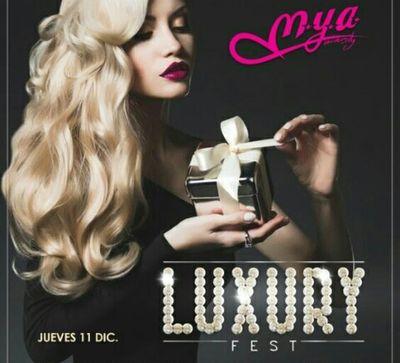 luxury fest, la fiestas más elegante y más glamourosa de Valencia. Grandes dj en cabina y gran animación. Mya, Le premiere y muchas más