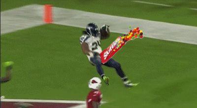 my friends and I are happily snacked on by Marshawn Lynch when he reaches the endzone. its a small price to pay for a Seahawks TD