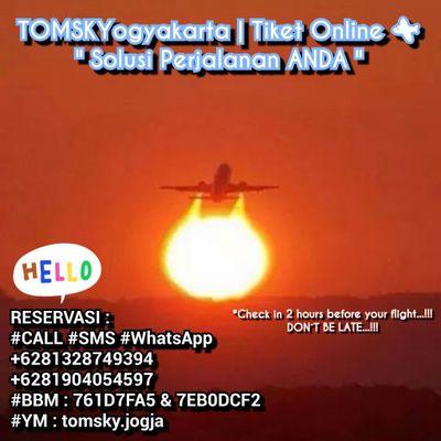 TOMSKYogyakarta | Tiket Online ✈ | #RESERVASI 081328749394 / 081904054597 / 7EB0DCF2 | #ONLINE 07:00 WIB - 21:00 WIB (Senin-Minggu & libur)
#Onlinekansaja