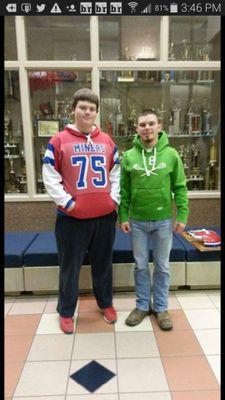 I live in Linton, Indiana. I play football. GOD first.