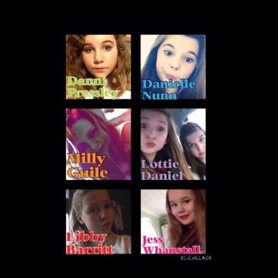 youtubers 6 girls Danni, Milly, Libby, Lottie, Jess and danielle