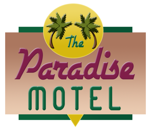 Our Burning Man theme camp is the most garish of roadside motels. Stop by for dancing beats and a snow cone.