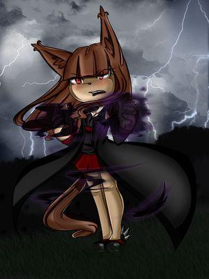 She is the Queen of shadows along with her King Erebo Vector. Her power is that she can manipulate shadows while her husband can shapeshift.