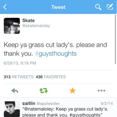 Keep ya grass cut lady's. please and thank you. #guysthoughts
