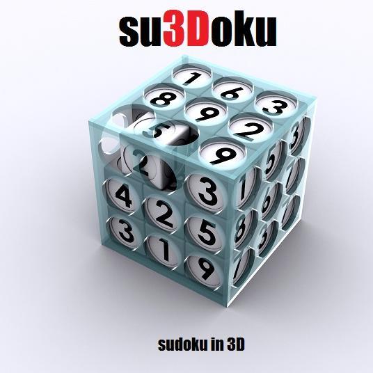 su3Doku, thesudokucube, sudoku in 3D