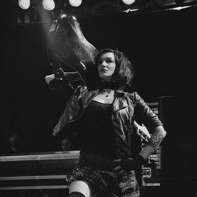 Extremely flexible bassist who's raising a beautiful baby girl named Bandit.