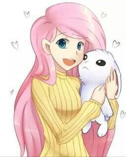 My name is Fluttershy and I love helping animals. I'm very kind but also very shy.