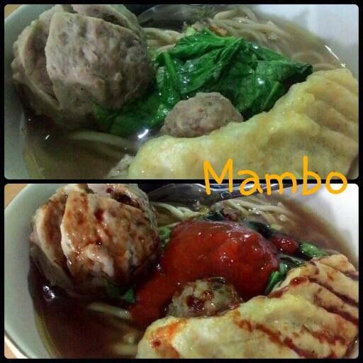 mambo(mamam bakso) hadir dgn beragam bakso, yg bs d pesan dgn jumlah yg pembeli inginkan.. mambo urat, mambo kecil, mambo keju, mambo bawang, mambo telur puyuh,
