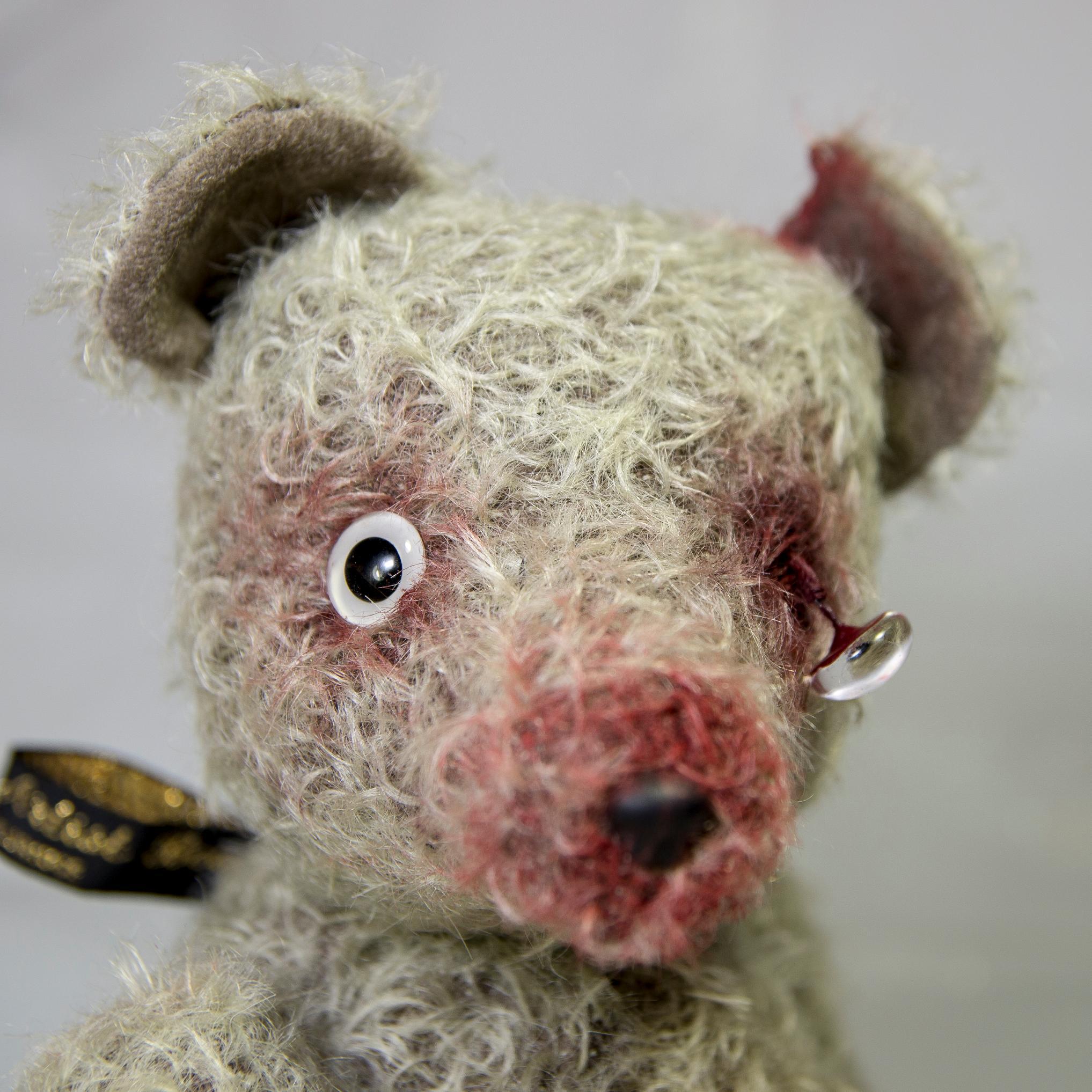 Unique One of a kind Zombie themed collectors bears handmade by Tabbyclouds Artist Bears