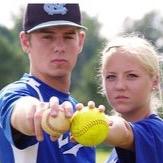 2 best friends that pitch. Softball and Baseball are practically are lives.